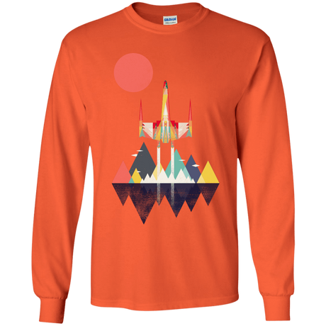 T-Shirts Orange / YS Sunset Fighter Youth Long Sleeve T-Shirt