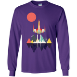 T-Shirts Purple / YS Sunset Fighter Youth Long Sleeve T-Shirt