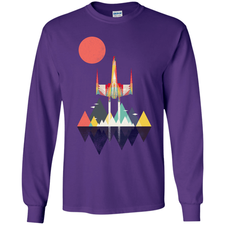 T-Shirts Purple / YS Sunset Fighter Youth Long Sleeve T-Shirt