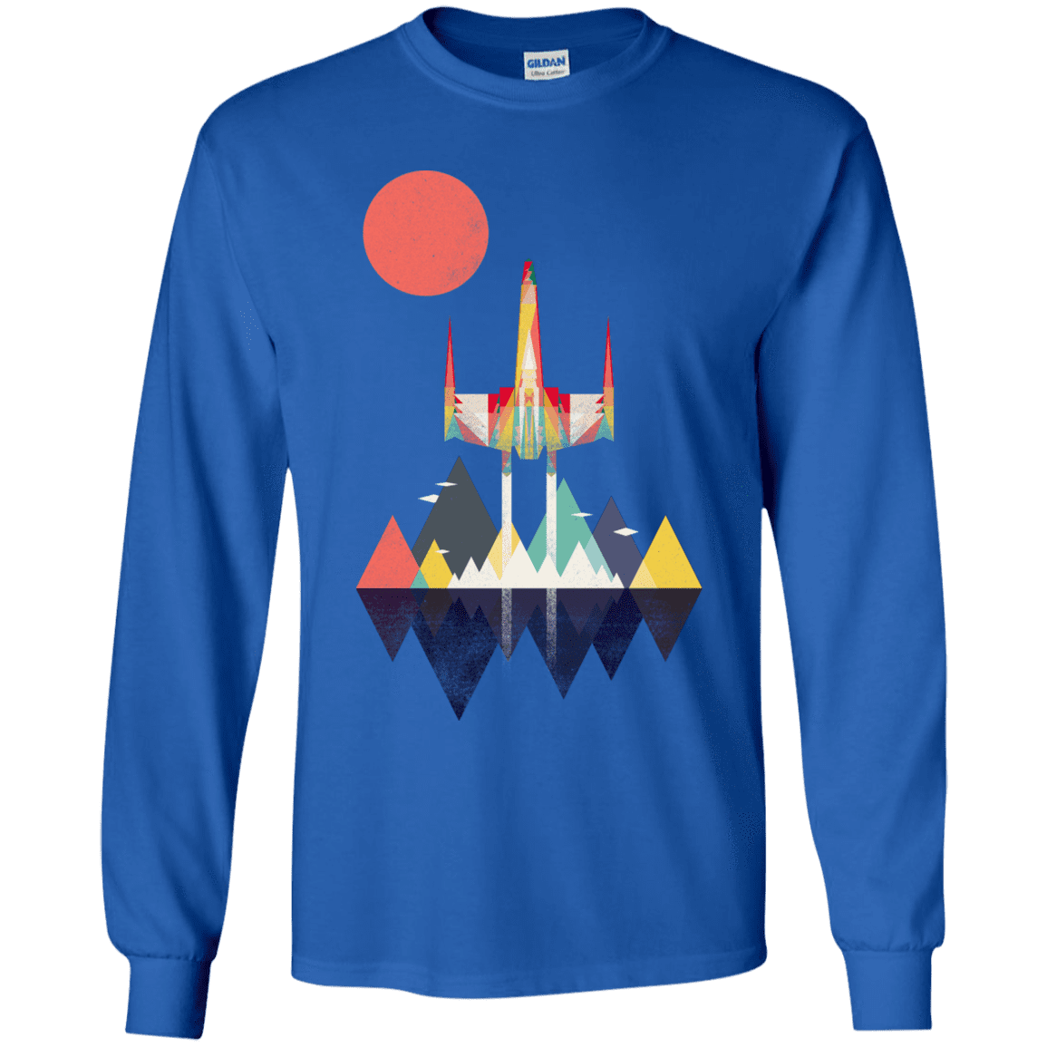 T-Shirts Royal / YS Sunset Fighter Youth Long Sleeve T-Shirt