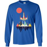 T-Shirts Royal / YS Sunset Fighter Youth Long Sleeve T-Shirt