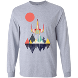 T-Shirts Sport Grey / YS Sunset Fighter Youth Long Sleeve T-Shirt