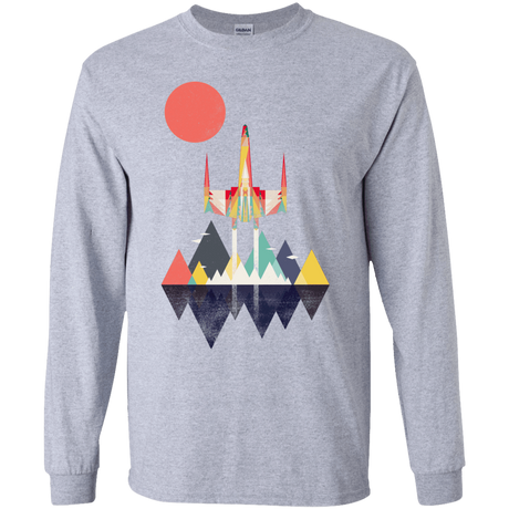 T-Shirts Sport Grey / YS Sunset Fighter Youth Long Sleeve T-Shirt