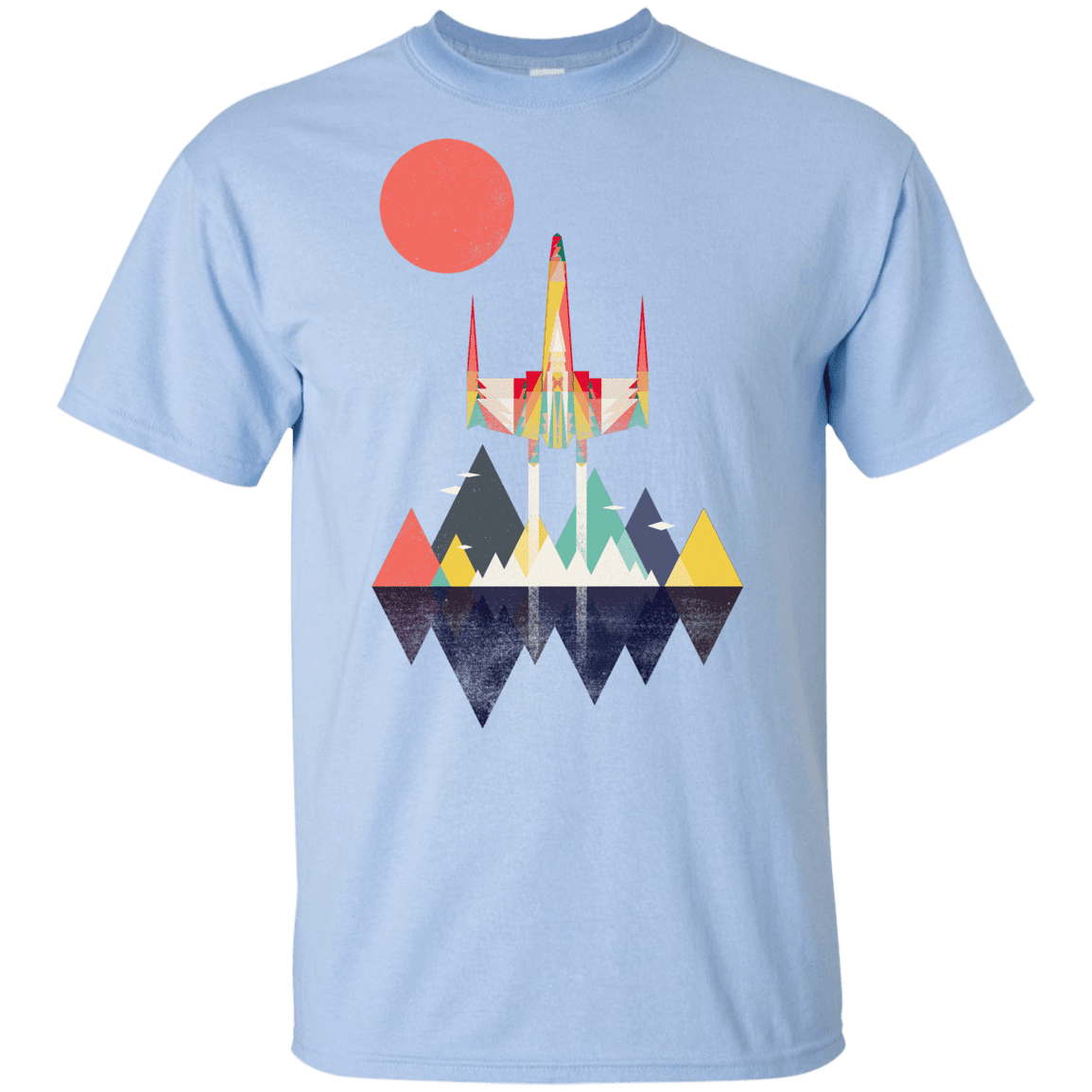 T-Shirts Light Blue / YXS Sunset Fighter Youth T-Shirt