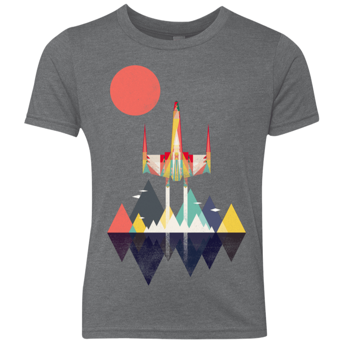 T-Shirts Premium Heather / YXS Sunset Fighter Youth Triblend T-Shirt