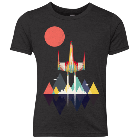 T-Shirts Vintage Black / YXS Sunset Fighter Youth Triblend T-Shirt