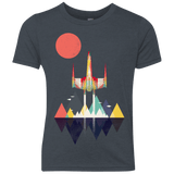 T-Shirts Vintage Navy / YXS Sunset Fighter Youth Triblend T-Shirt