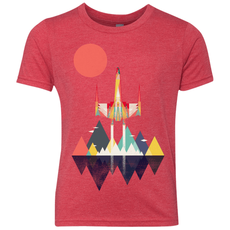T-Shirts Vintage Red / YXS Sunset Fighter Youth Triblend T-Shirt