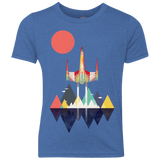T-Shirts Vintage Royal / YXS Sunset Fighter Youth Triblend T-Shirt