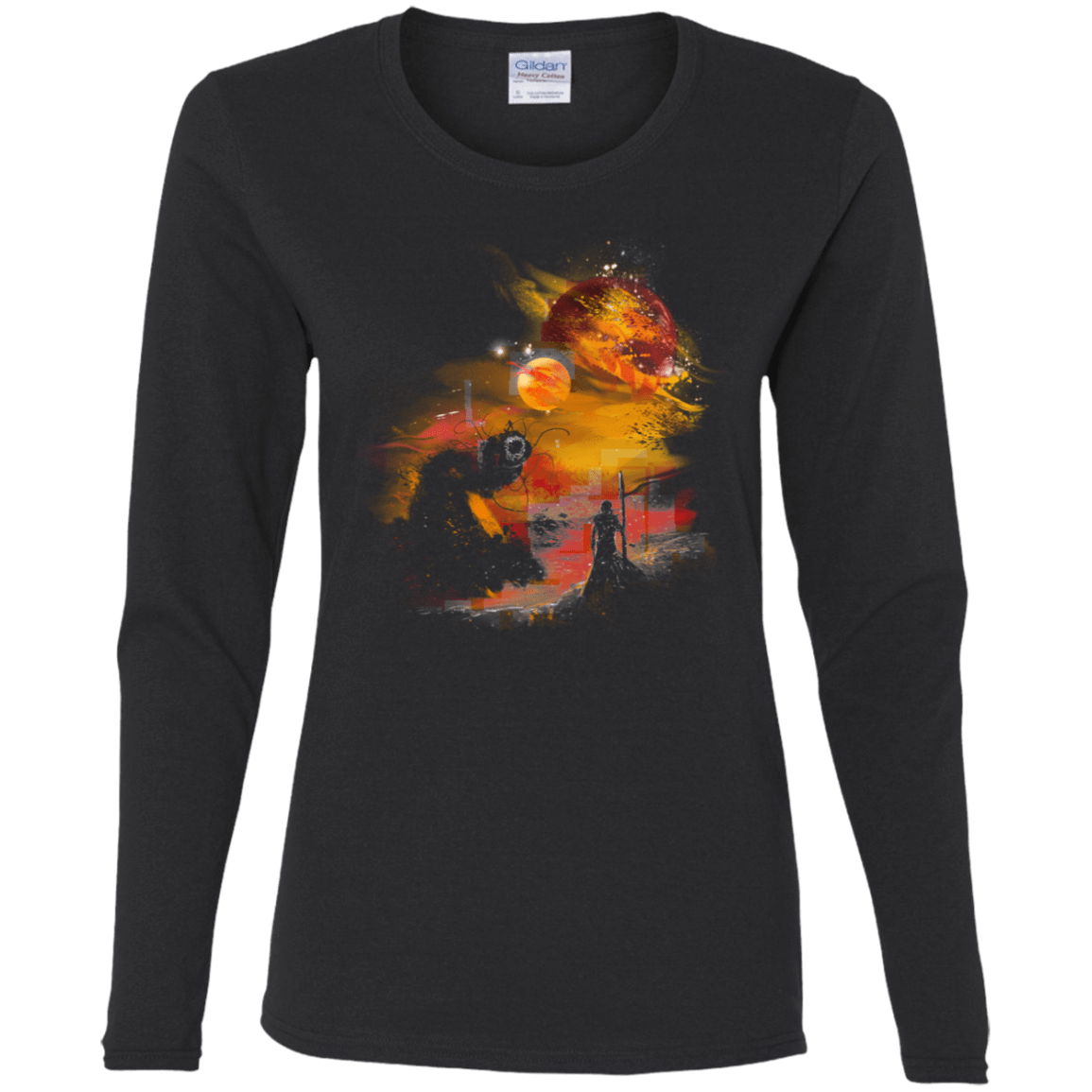 T-Shirts Black / S Sunset on Arrakis Women's Long Sleeve T-Shirt