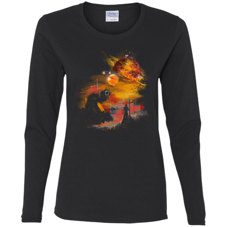 T-Shirts Black / S Sunset on Arrakis Women's Long Sleeve T-Shirt