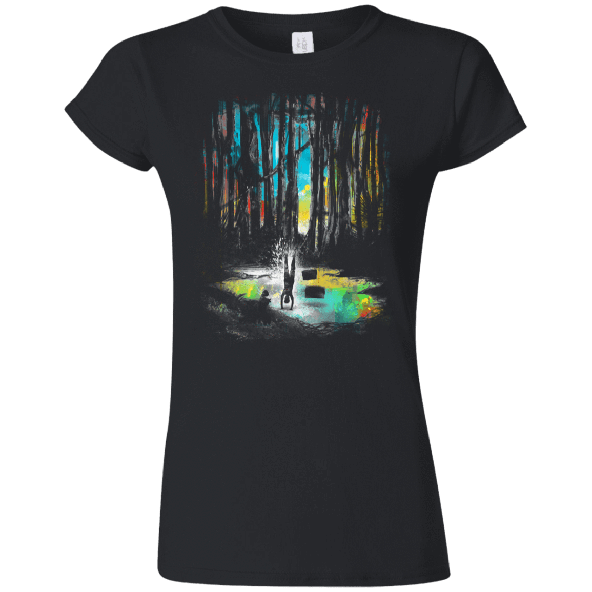 T-Shirts Black / S Sunset on Dagobah Junior Slimmer-Fit T-Shirt