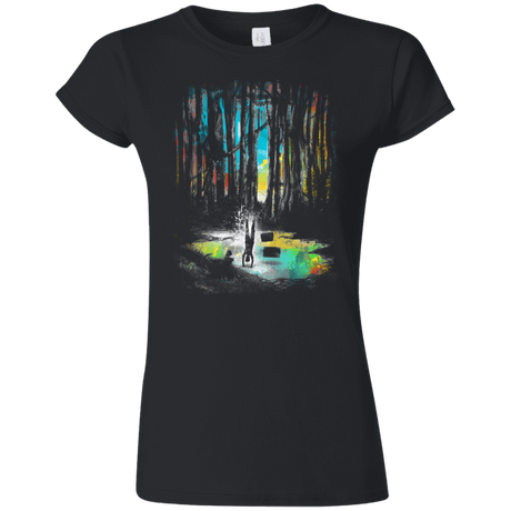 T-Shirts Black / S Sunset on Dagobah Junior Slimmer-Fit T-Shirt