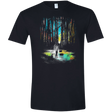 T-Shirts Black / X-Small Sunset on Dagobah Men's Semi-Fitted Softstyle