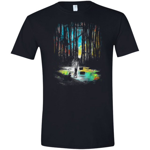 T-Shirts Black / X-Small Sunset on Dagobah Men's Semi-Fitted Softstyle