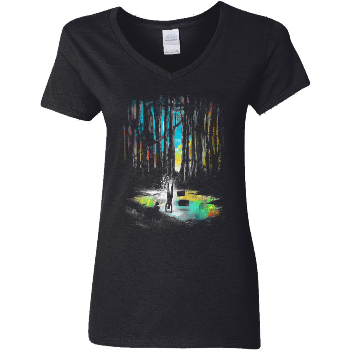 T-Shirts Black / S Sunset on Dagobah Women's V-Neck T-Shirt