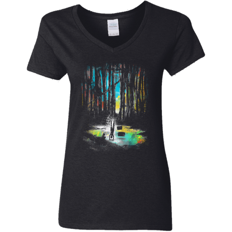 T-Shirts Black / S Sunset on Dagobah Women's V-Neck T-Shirt