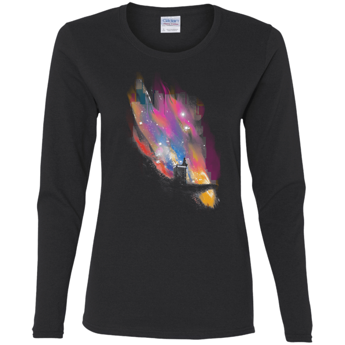 T-Shirts Black / S Sunset on Gallifrey Women's Long Sleeve T-Shirt