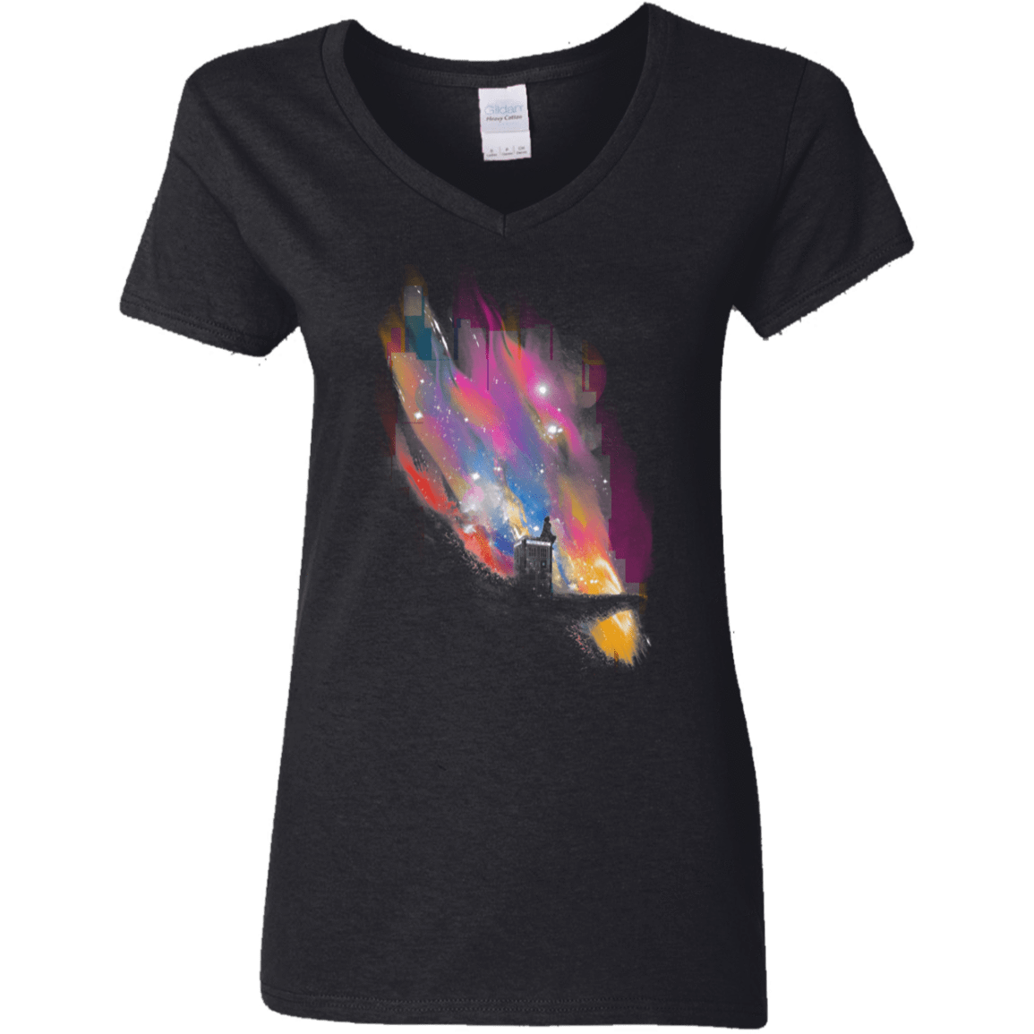 T-Shirts Black / S Sunset on Gallifrey Women's V-Neck T-Shirt