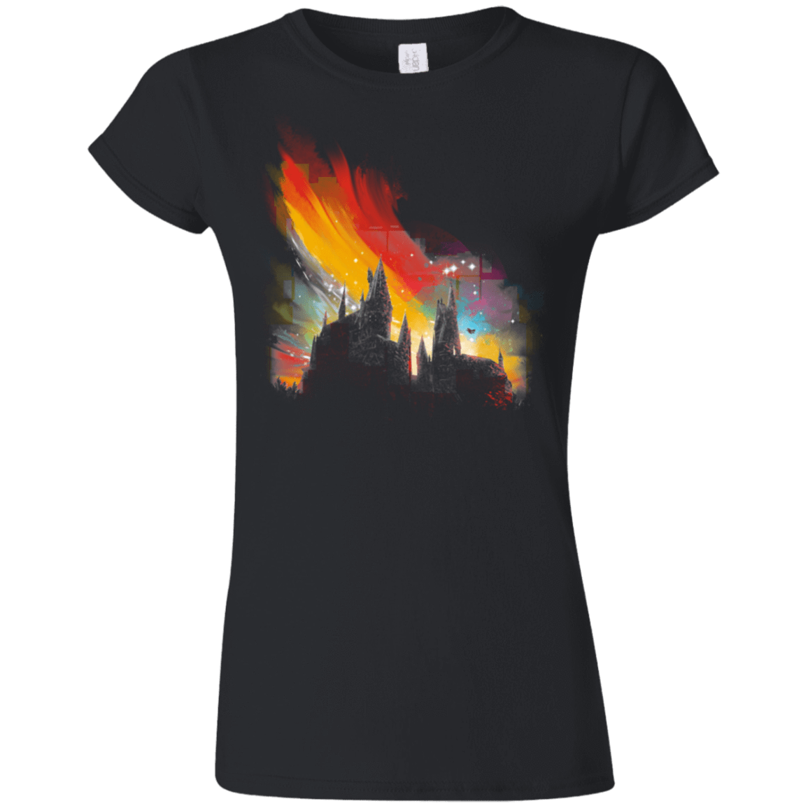 T-Shirts Black / S Sunset on Hogwarts Junior Slimmer-Fit T-Shirt