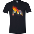 T-Shirts Black / X-Small Sunset on Hogwarts Men's Semi-Fitted Softstyle