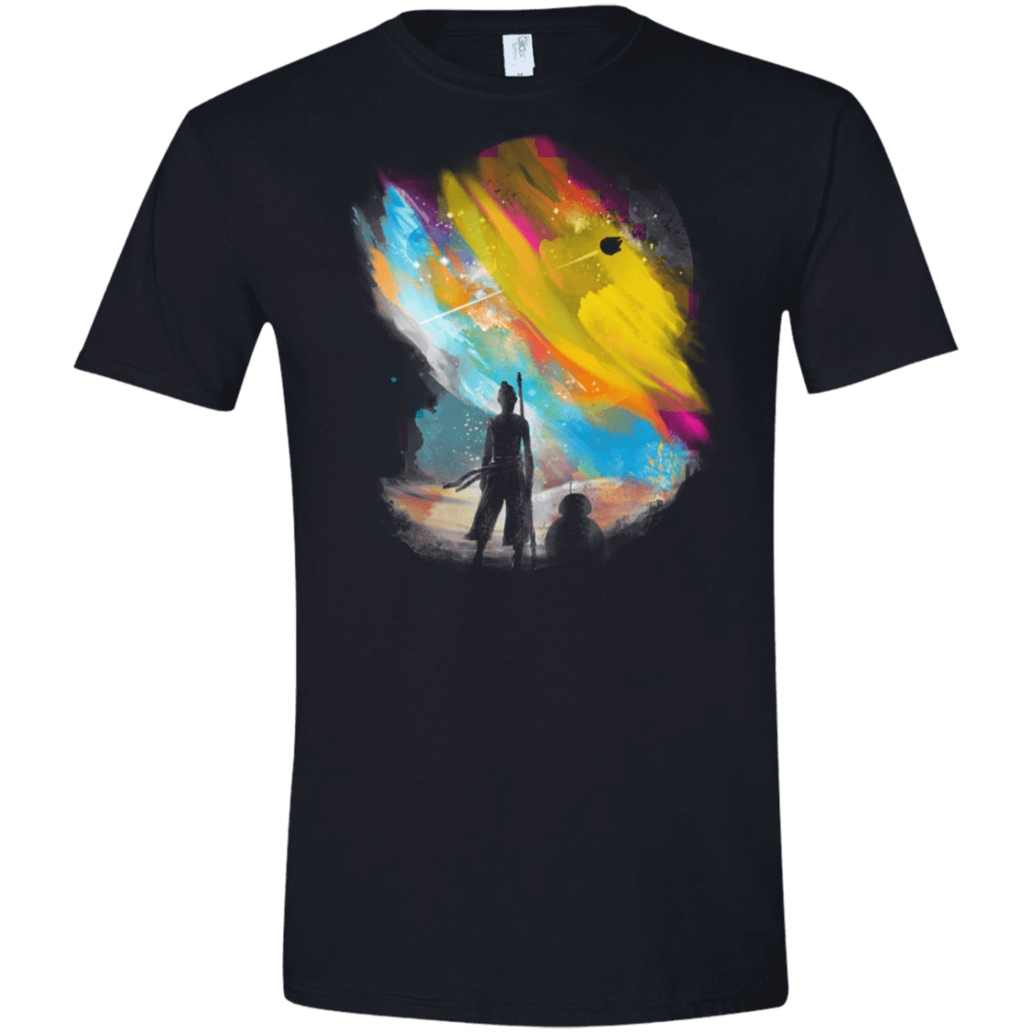 T-Shirts Black / X-Small Sunset on Jakku Men's Semi-Fitted Softstyle