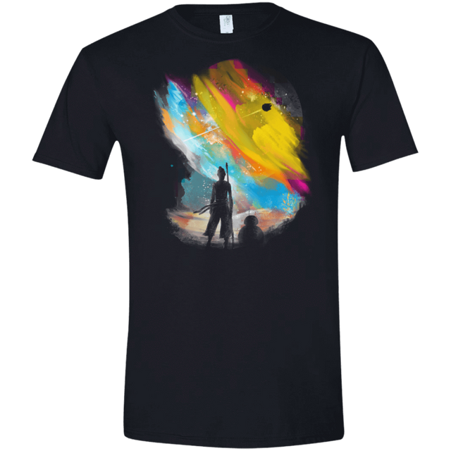 T-Shirts Black / X-Small Sunset on Jakku Men's Semi-Fitted Softstyle
