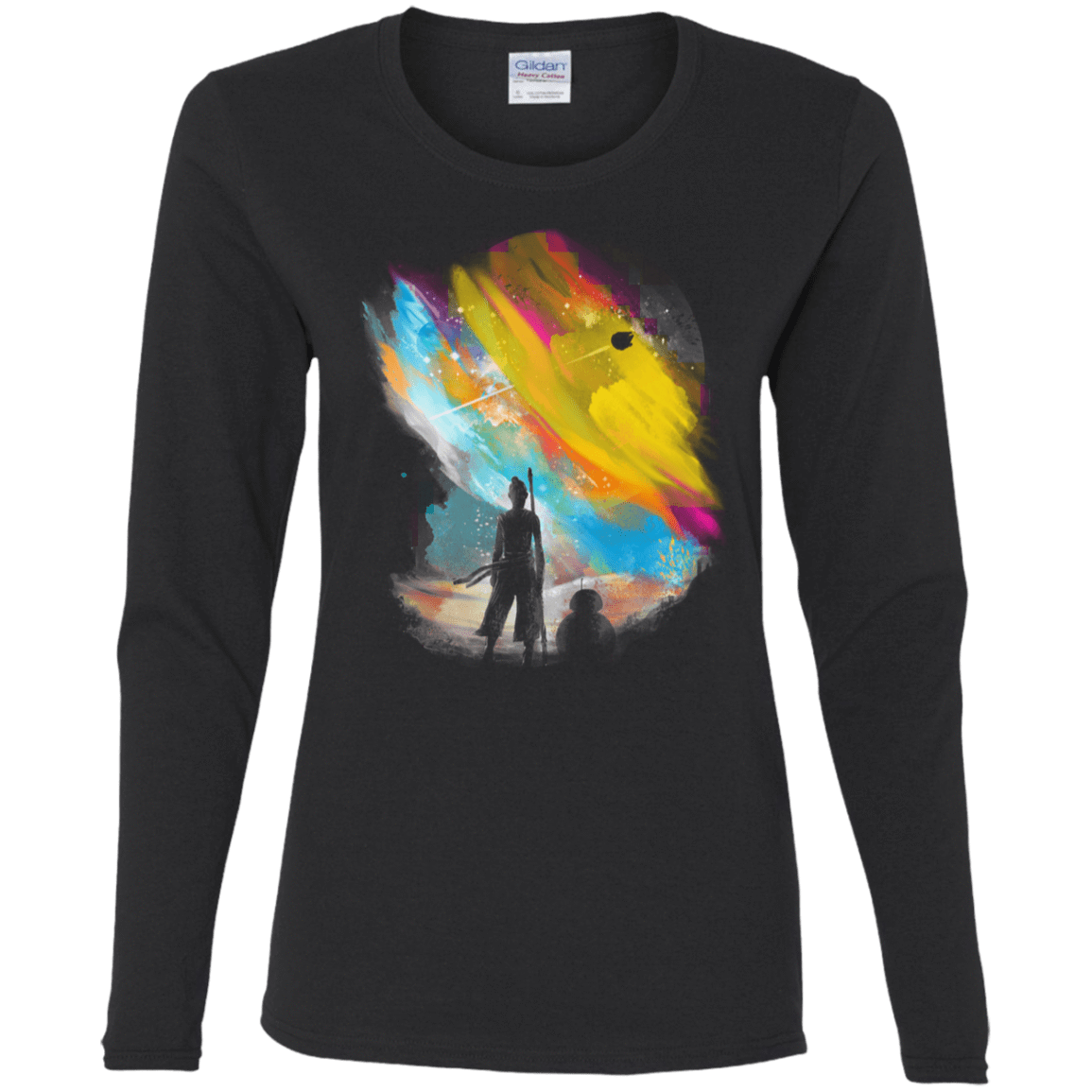 T-Shirts Black / S Sunset on Jakku Women's Long Sleeve T-Shirt