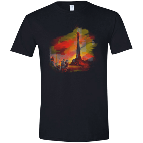 T-Shirts Black / X-Small Sunset on Mordor Men's Semi-Fitted Softstyle