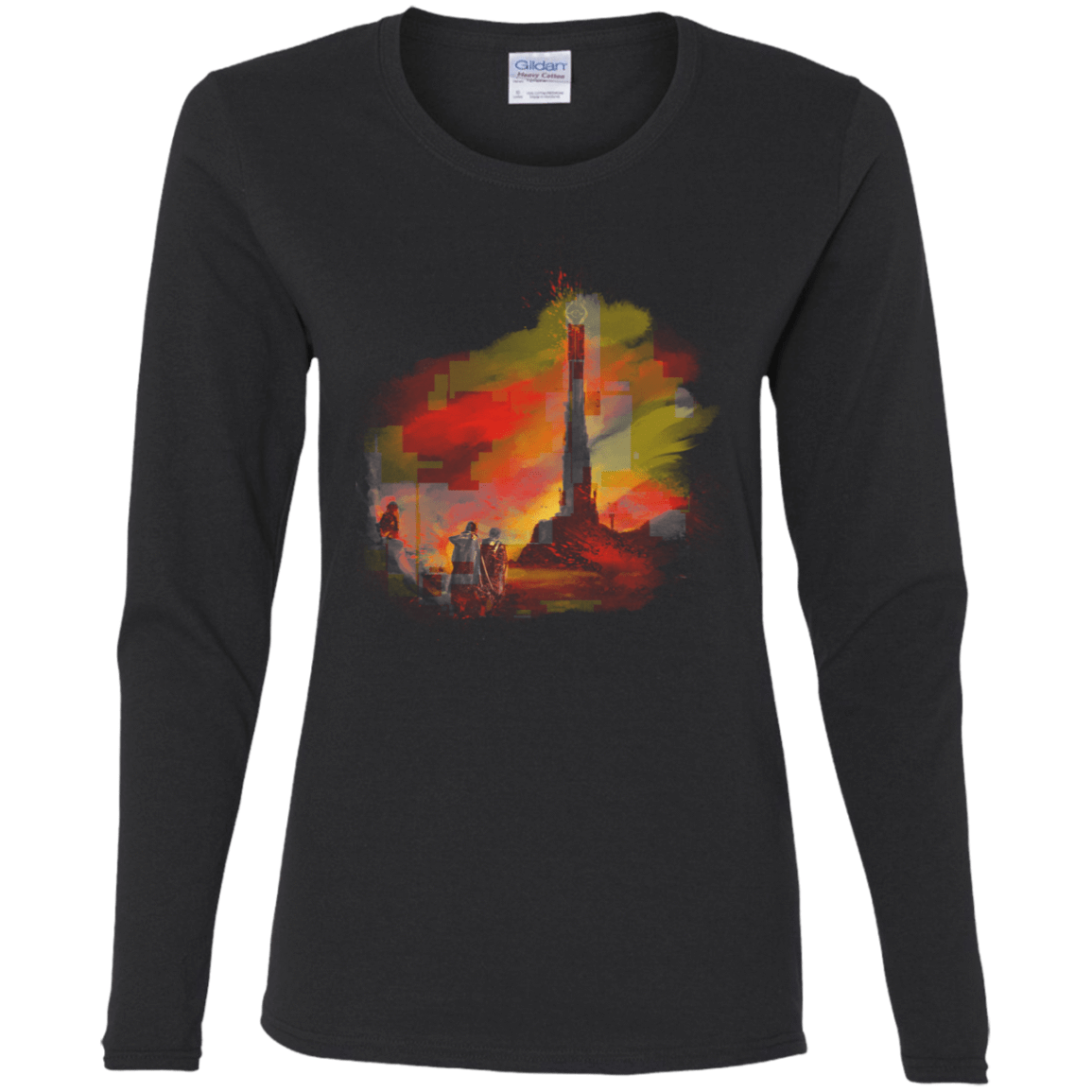 T-Shirts Black / S Sunset on Mordor Women's Long Sleeve T-Shirt