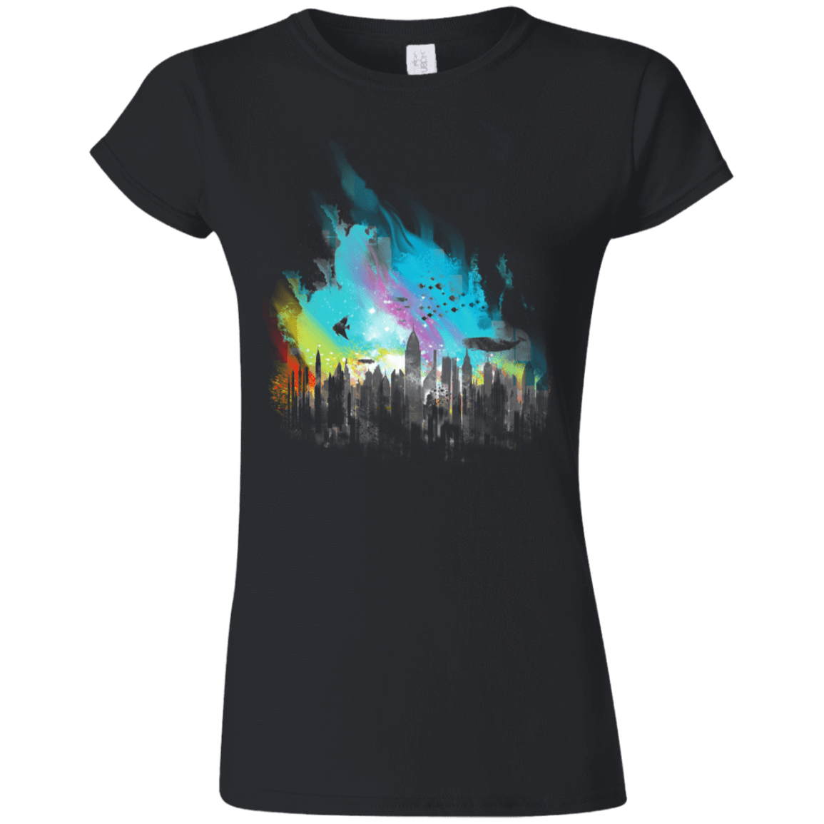 T-Shirts Black / S Sunset on Rapture City Junior Slimmer-Fit T-Shirt