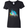 T-Shirts Black / S Sunset on Rapture City Women's V-Neck T-Shirt