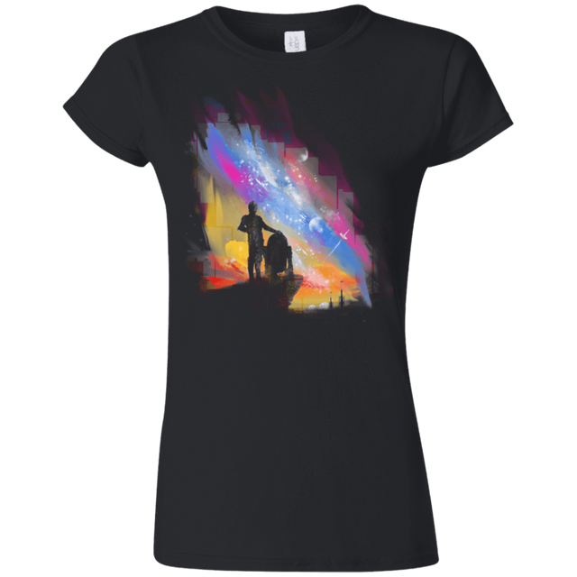 T-Shirts Black / S Sunset on Tatooine Junior Slimmer-Fit T-Shirt