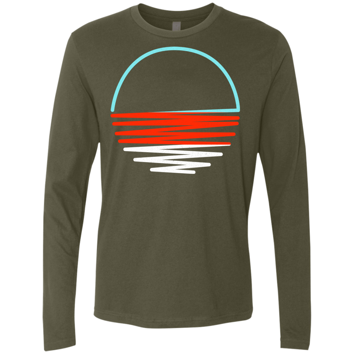 Sunset Shine Men's Premium Long Sleeve