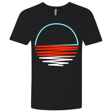 T-Shirts Black / X-Small Sunset Shine Men's Premium V-Neck