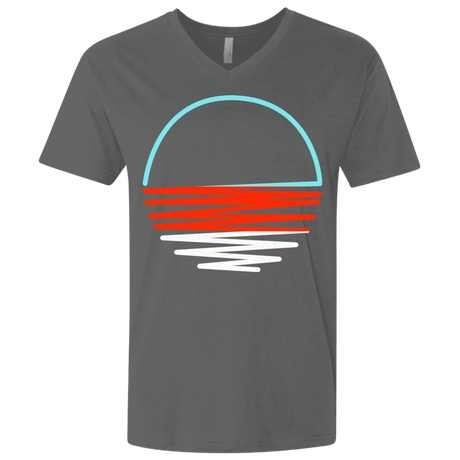 T-Shirts Heavy Metal / X-Small Sunset Shine Men's Premium V-Neck