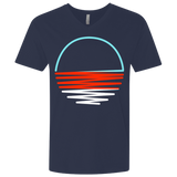 T-Shirts Midnight Navy / X-Small Sunset Shine Men's Premium V-Neck
