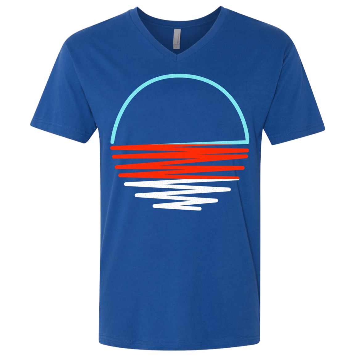T-Shirts Royal / X-Small Sunset Shine Men's Premium V-Neck