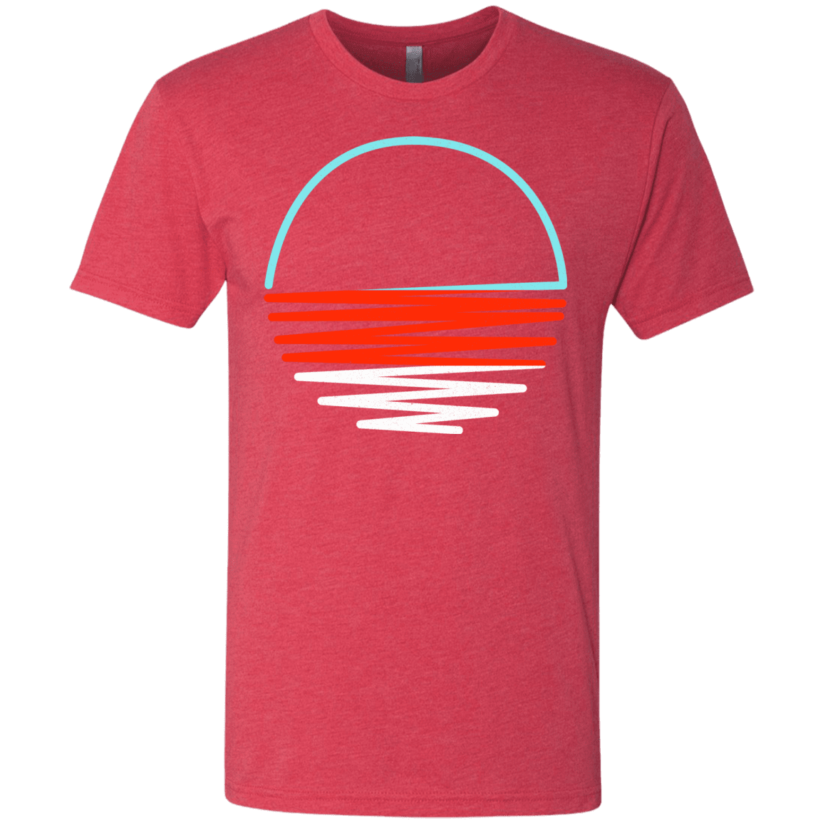 T-Shirts Vintage Red / S Sunset Shine Men's Triblend T-Shirt