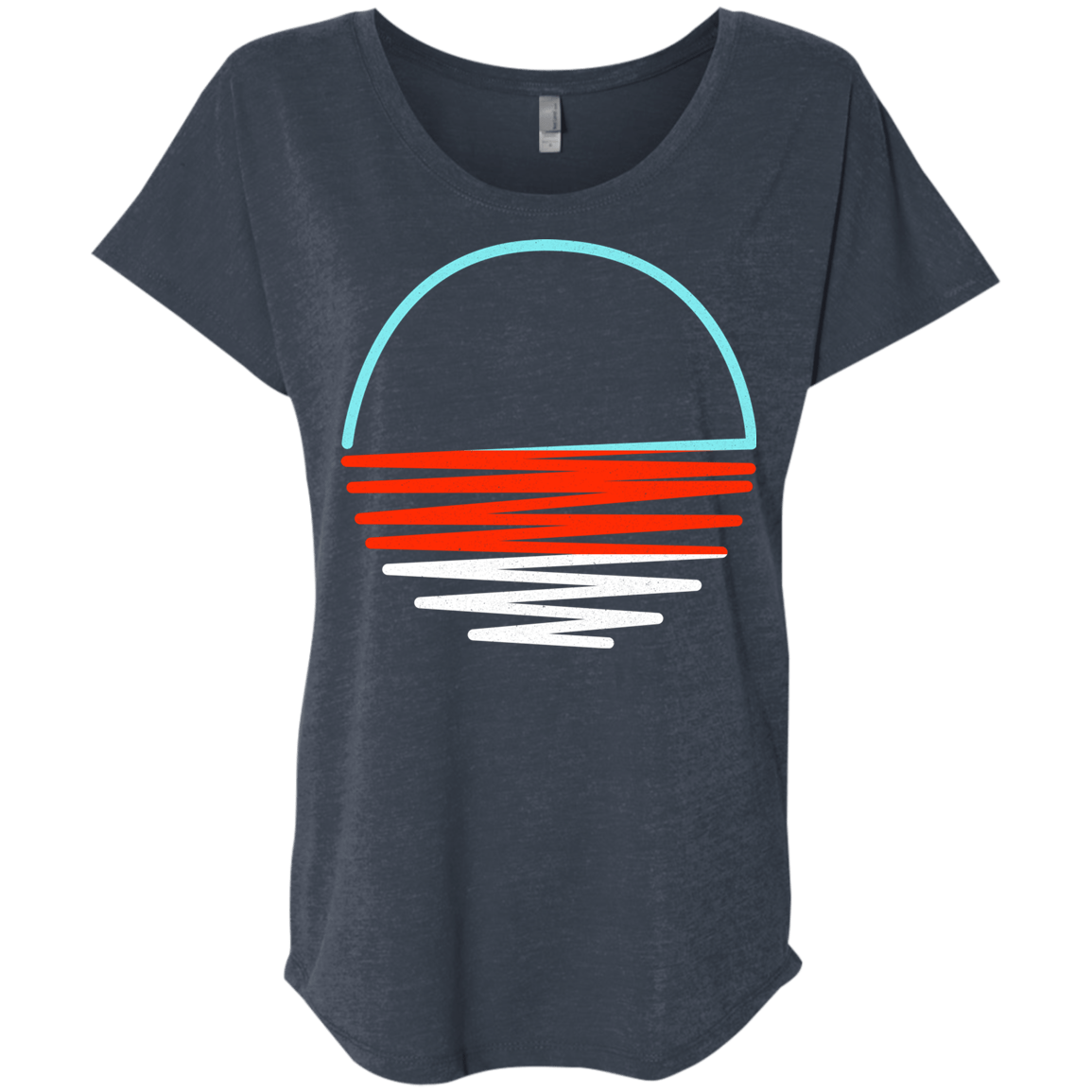 Sunset Shine Triblend Dolman Sleeve