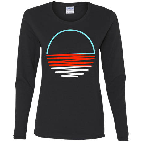 T-Shirts Black / S Sunset Shine Women's Long Sleeve T-Shirt