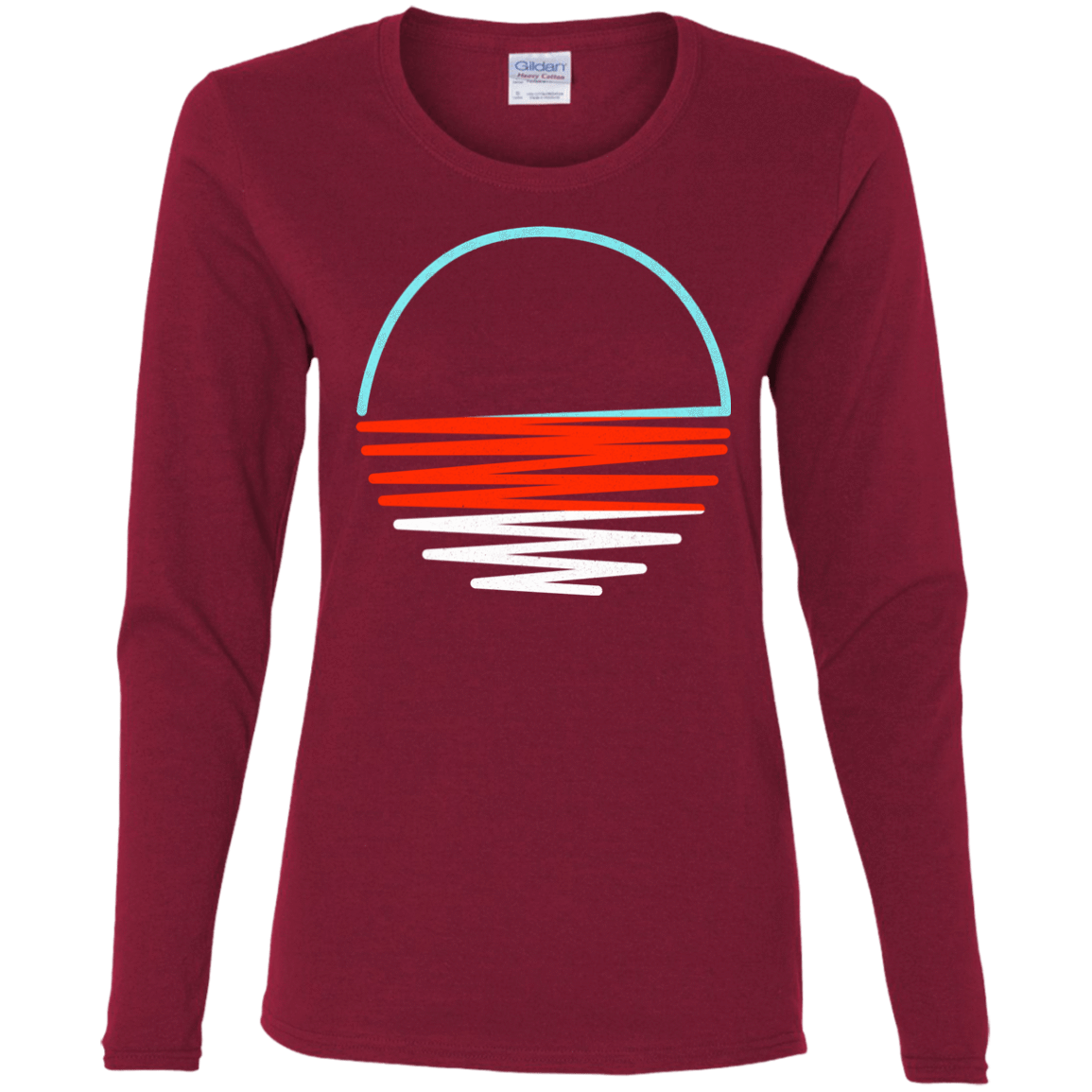 T-Shirts Cardinal / S Sunset Shine Women's Long Sleeve T-Shirt