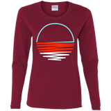 T-Shirts Cardinal / S Sunset Shine Women's Long Sleeve T-Shirt