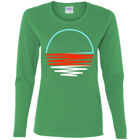 T-Shirts Irish Green / S Sunset Shine Women's Long Sleeve T-Shirt