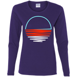 T-Shirts Purple / S Sunset Shine Women's Long Sleeve T-Shirt