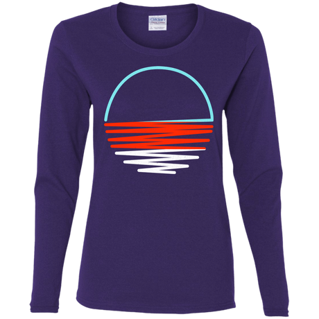 T-Shirts Purple / S Sunset Shine Women's Long Sleeve T-Shirt