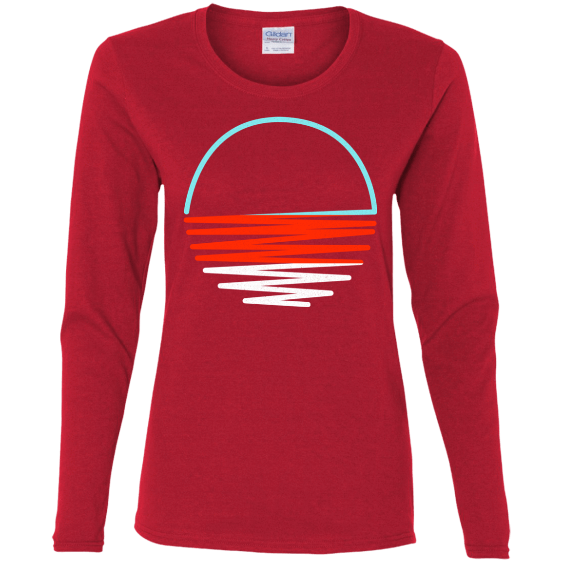 T-Shirts Red / S Sunset Shine Women's Long Sleeve T-Shirt