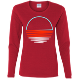 T-Shirts Red / S Sunset Shine Women's Long Sleeve T-Shirt