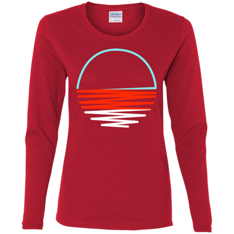 T-Shirts Red / S Sunset Shine Women's Long Sleeve T-Shirt
