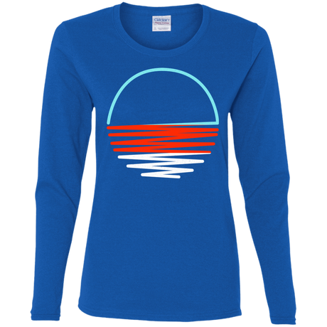 T-Shirts Royal / S Sunset Shine Women's Long Sleeve T-Shirt